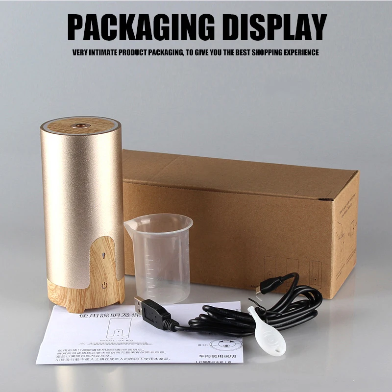Автомобильный ультразвуковой аромаувлажнитель воздуха для ароматерапии