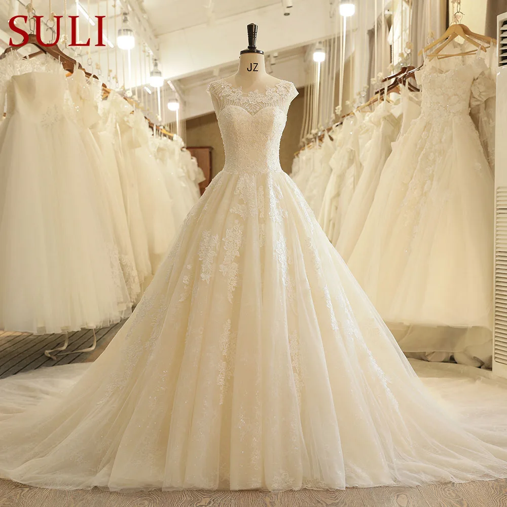 SL 125 белые свадебные платья с открытой спиной бисером свадебное платье в стиле