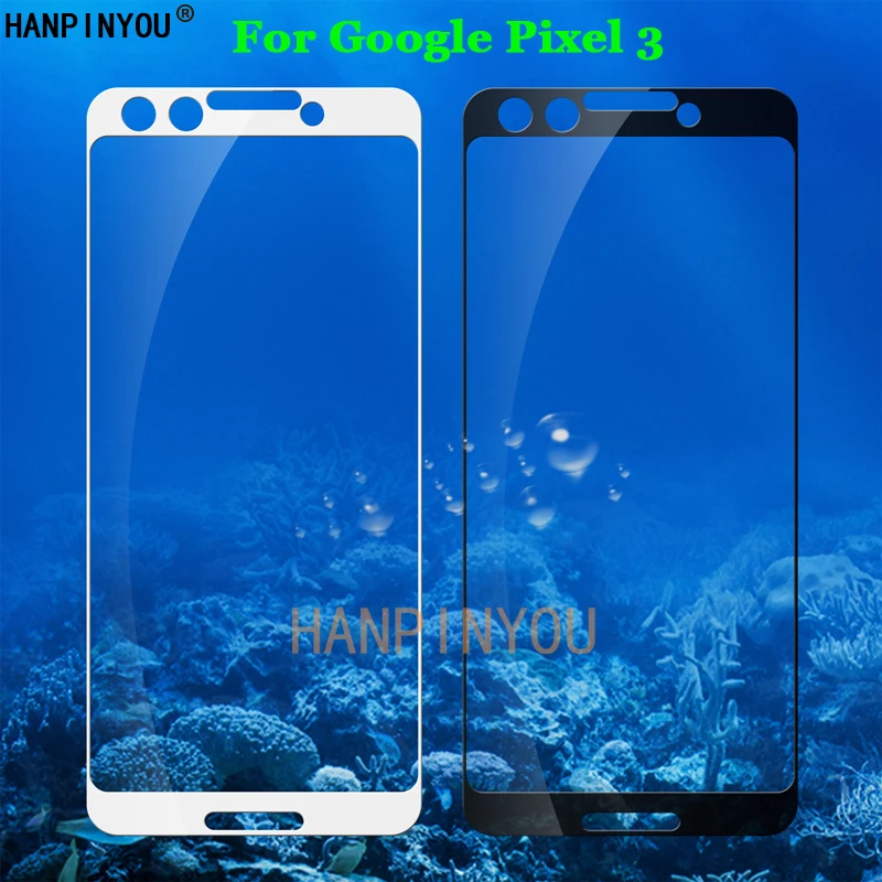 Для Google Pixel3 5 4 &quotПолное покрытие закаленное стекло 9H 2.5D Премиум Защитная пленка