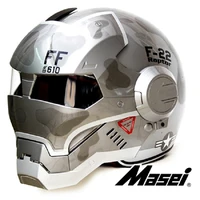 masei 610 f22 raptor us air force military motorcycle helmet f22 casque motocoross half helmet open face race helmet ironman