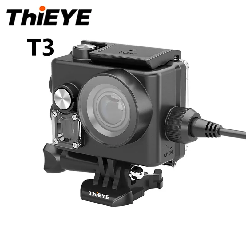 ThiEYE T3 действие Камера 4 К/24fps 1080 P Ultra HD WI FI 12 м Пиксели спортивные Перезаряжаемые