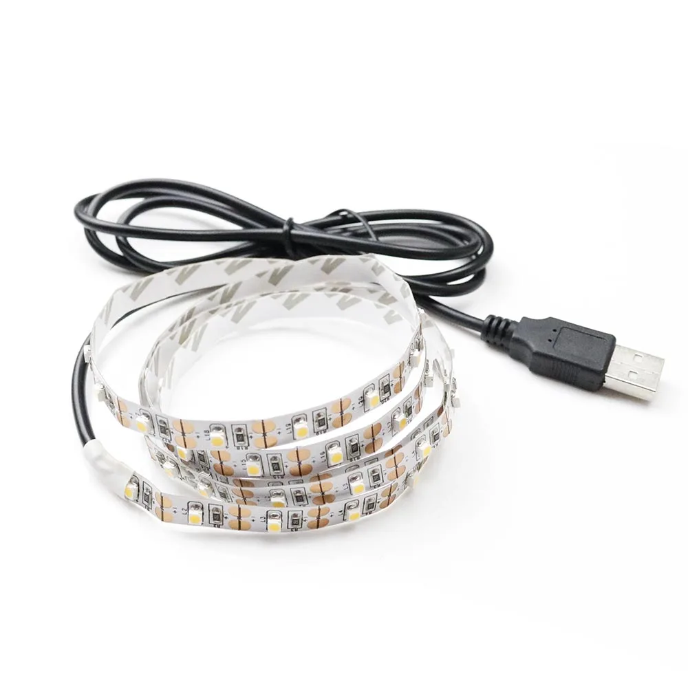Светодиодная лента RGB/красный/синий/белый 60 светодиодов/м 3528 SMD 50/100/150/200 см|usb led