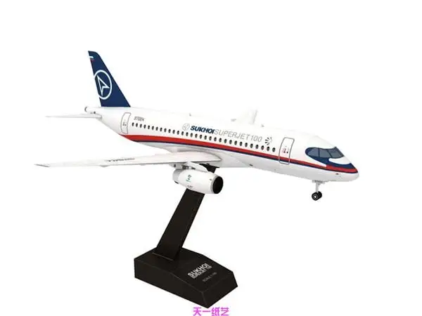 Sukhoi Super Jet 3D бумажная модель «сделай сам» головоломка родитель-ребенок ручной класс игрушка оригами Бумажная модель