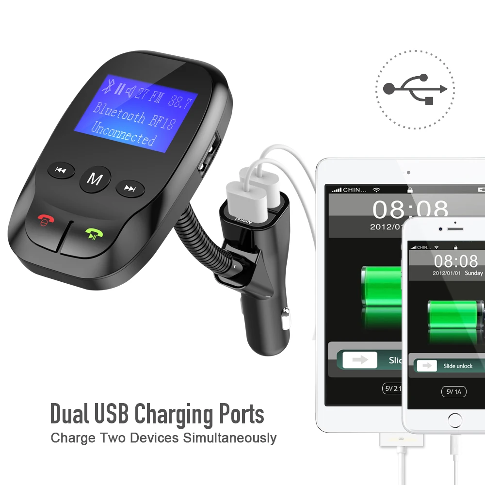 Автомобильный fm передатчик Nulaxy MP3 плеер Bluetooth Hands free автомобильный комплект Mp3 FM