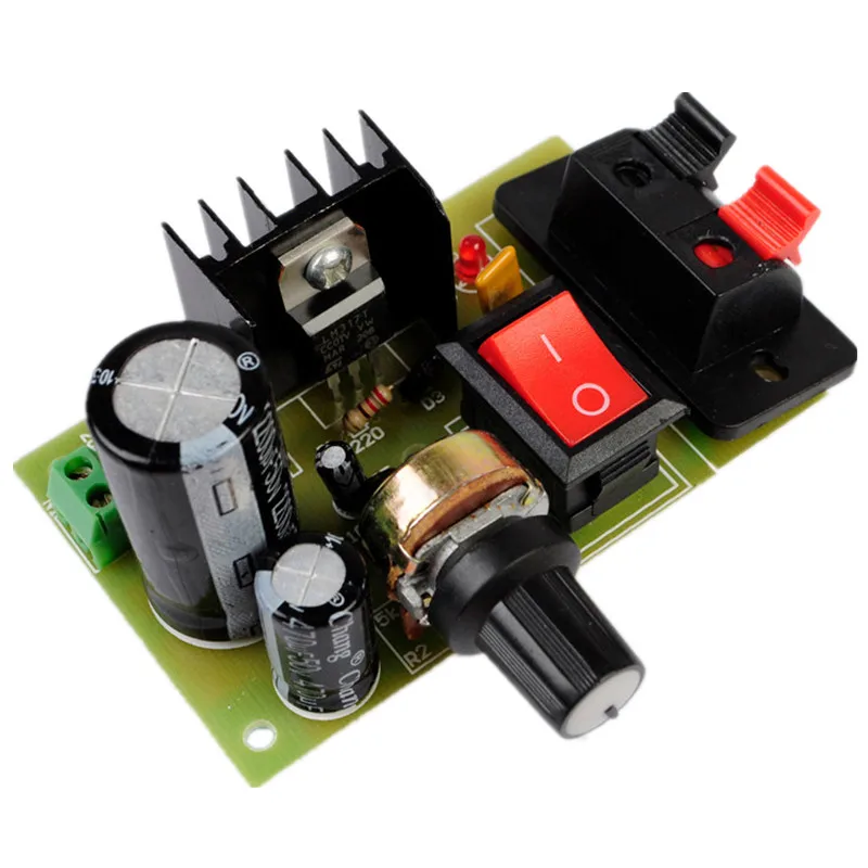 LM317 DC 5 В-35 В до 1 25 В-30 DIY Kit Регулируемая Шаг вниз регулятор Мощность модуль Питание