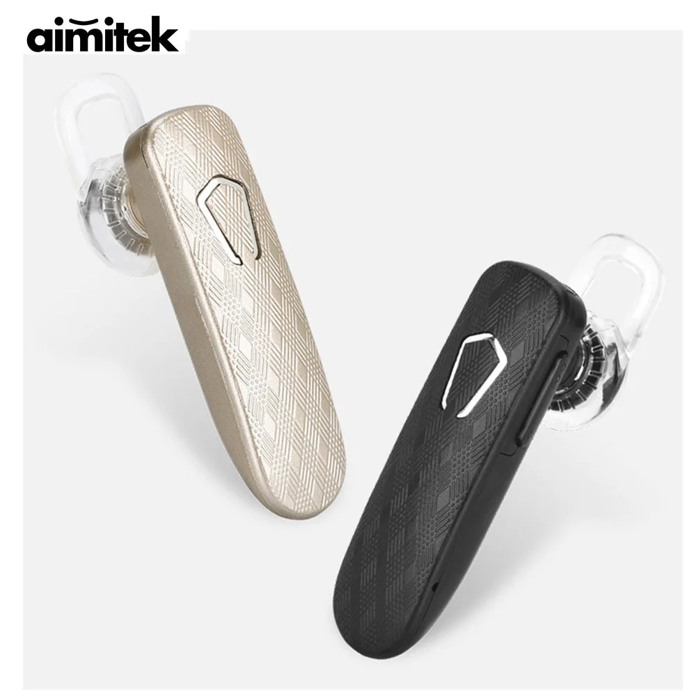 Мини Bluetooth наушники Aimitek спортивные беспроводные бизнес гарнитура громкой связи