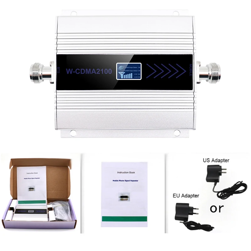 

Mini W-CDMA cellular Signal Booster 2100Mhz 3G Signal Repeater WCDMA UMTS 3G Cell Phone Signal Amplifier