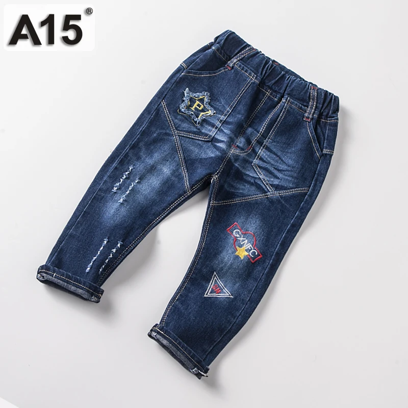 Детские джинсовые штаны для маленьких мальчиков джинсы детские девочек весна