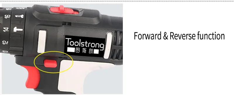 Toolstrong 12V 20N. М DC мобильное Мощность литий-ионный Батарея Аккумуляторная дрель Мощность Ударная дрель мини furadeira TSL-1504B