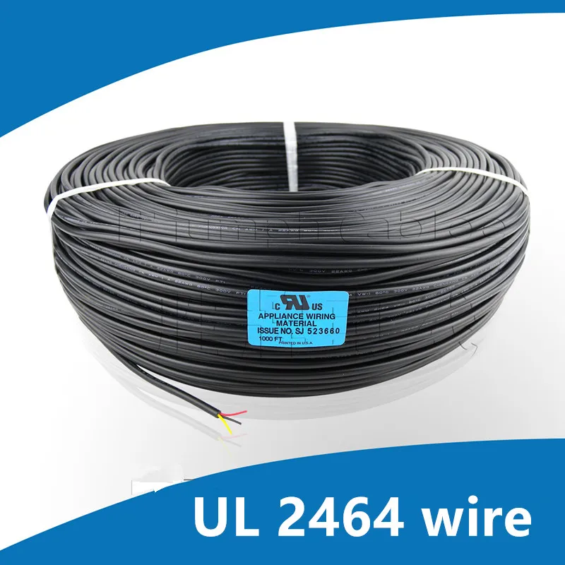 UL 2464 кабель 2C/3C/4C 24 26 28AWG многожильный ПВХ луженая медная проволока экранированный аудио сигнальные куртки аудио медный провод