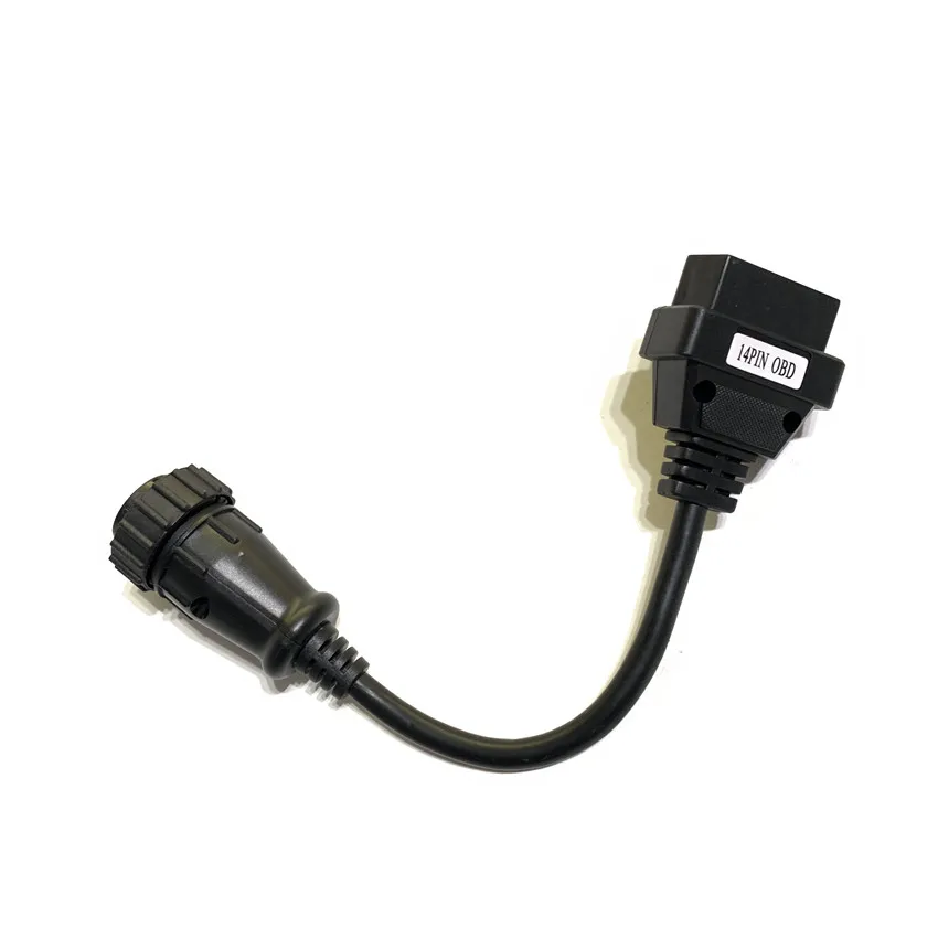 

10pcs/lot High quality 14pin to 16pin Cable Adapter Full 14pin to obdii obd2 16 pin adapter