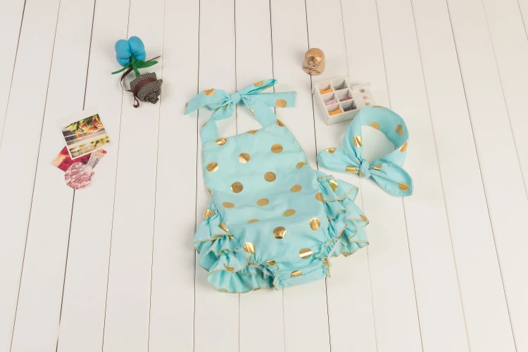 Roupa infantil/детский летний стильный комбинезон в Золотой горошек 4 цвета без рукавов