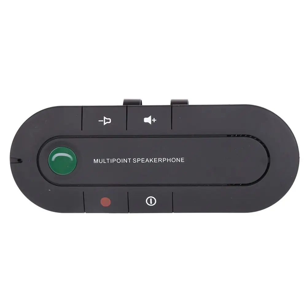 Черный Bluetooth спикерфон 4,1+ EDR беспроводной аудио музыкальный приемник Hands Free Bluetooth автомобильный комплект солнцезащитный козырек портативный Bluetooth Multipoin - Название цвета: Черный