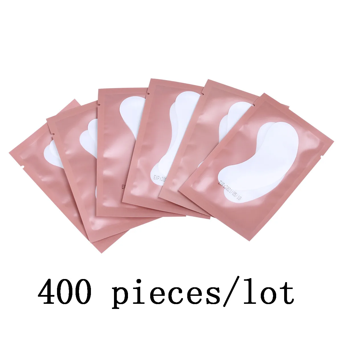 400Pink 50/100/400 ресницы колодки бумажные накладки для наращивания ресниц Привитые ресниц под ресницы патчи накладных ресниц для ресниц - Цвет: 400Pink