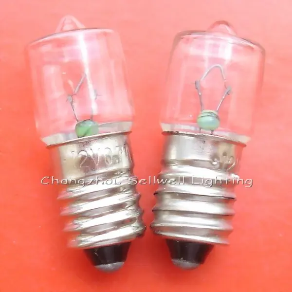 Free Shipping E10 12v 0.7a Good!miniature Lighting Bulbs A606
