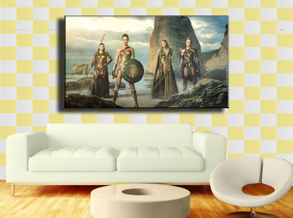 Wonder Woman Amazon Warrior парусиновая картина для гостиной домашний декор Современная