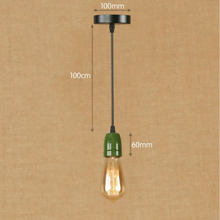 Modern Pendant Lights 8 Colors DIY Lighting E27 Edison Bulb Holder Lamps Home Decoration | Лампы и освещение