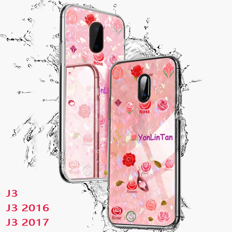 YonLinTan Bling Soft Silicone hard pc Coque cover case For Samsung Galaxy j3 2015 j 3 2016 j310 j330 2017 phone back on Silicon |