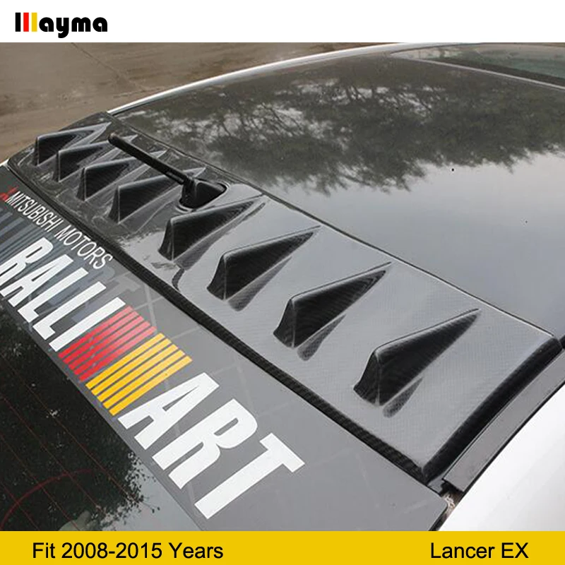 Муляж крыши в стиле акулы спойлер для CF Mitsubishi Lancer EX 2008 2015 года задний из имитации