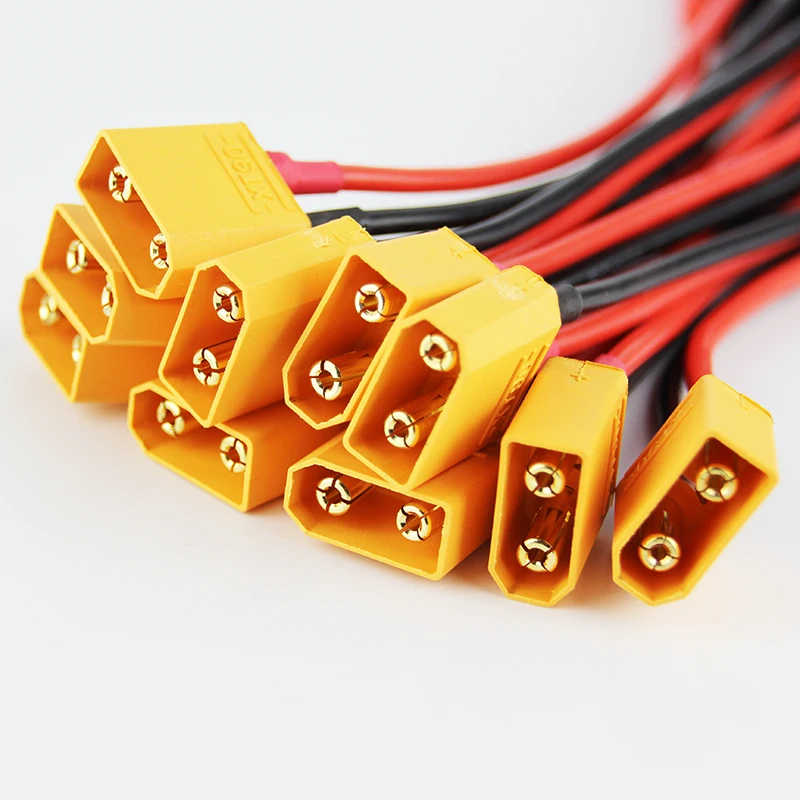 10 шт. XT90 до 4 0 мм банановый разъем с 14awg 15 см силиконовый кабель зарядное