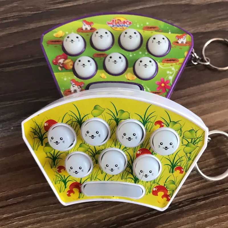 3 шт хомяк игра мини ручной Whack-a-mole игровой автомат с ключом пряжки, чтобы решить скучно раздражительность декомпрессии игрушки