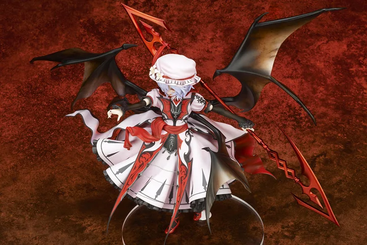 Фигурка действий аниме Touhou Project Remilia Scarlet PVC Collection Model toys brinquedos размером 22 см для подарка на Рождество.
