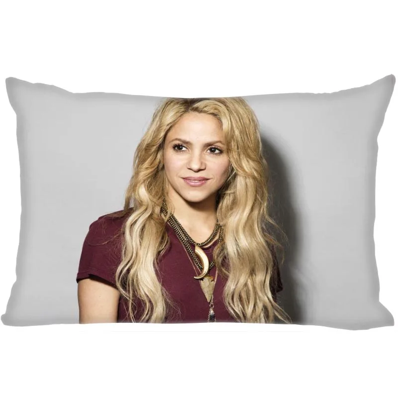 15 Shakira наволочка атласная ткань яркий Гладкий прямоугольник Подушка на молнии чехлы домашние украшения для свадьбы для друга подарок - Цвет: 15