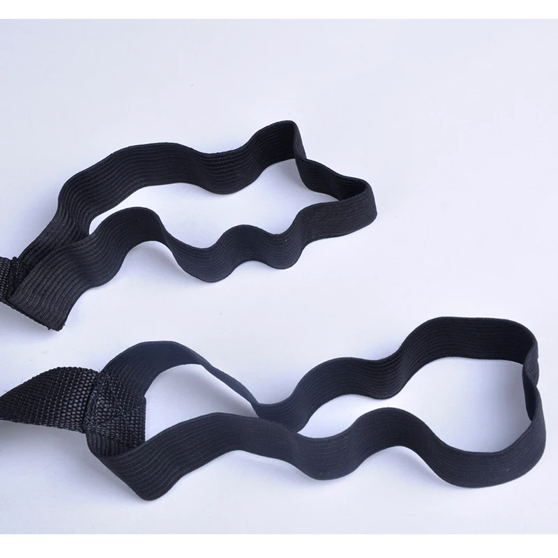 Черный Эластичный Коврик для йоги пилатеса ремень слинг упражнений эластичные