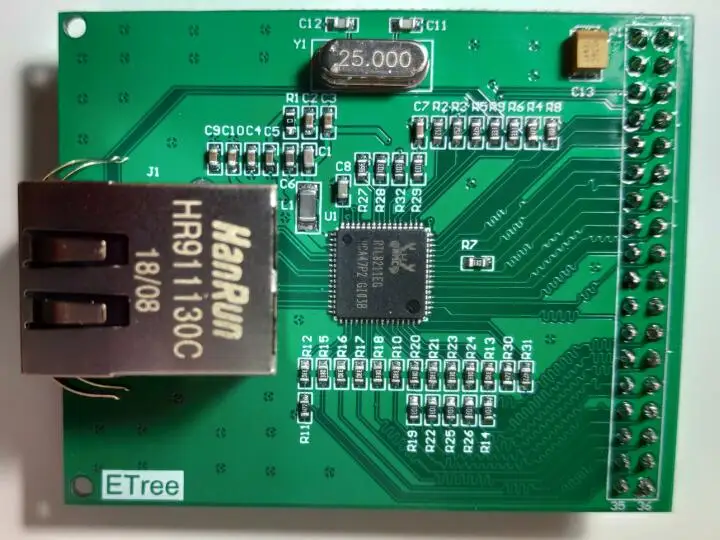 Гигабитная сетевая модульная карта Ethernet подходящая к макетной плате FPGA |