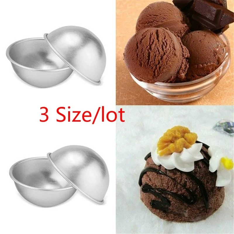 3 размера/партия бомб для ванны металлический алюминиевый сплав форма 3D