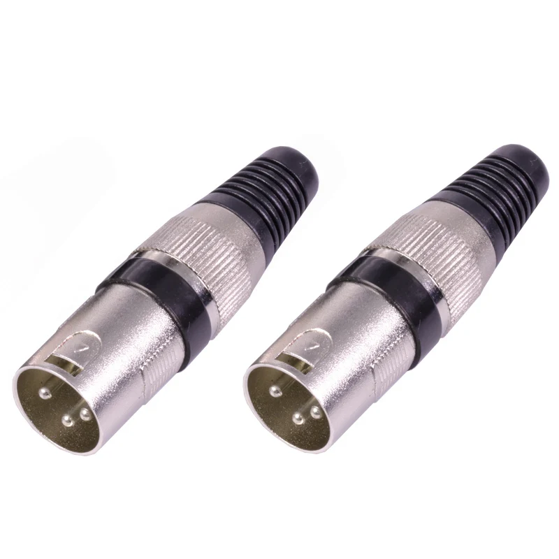 1pc Black Male 1 шт. XLR разъем 3pin микрофон Микрофон XLR штекер папа XLR Женский Джек мама Адаптер 7 цветов - Цвет: 1pc Black Male