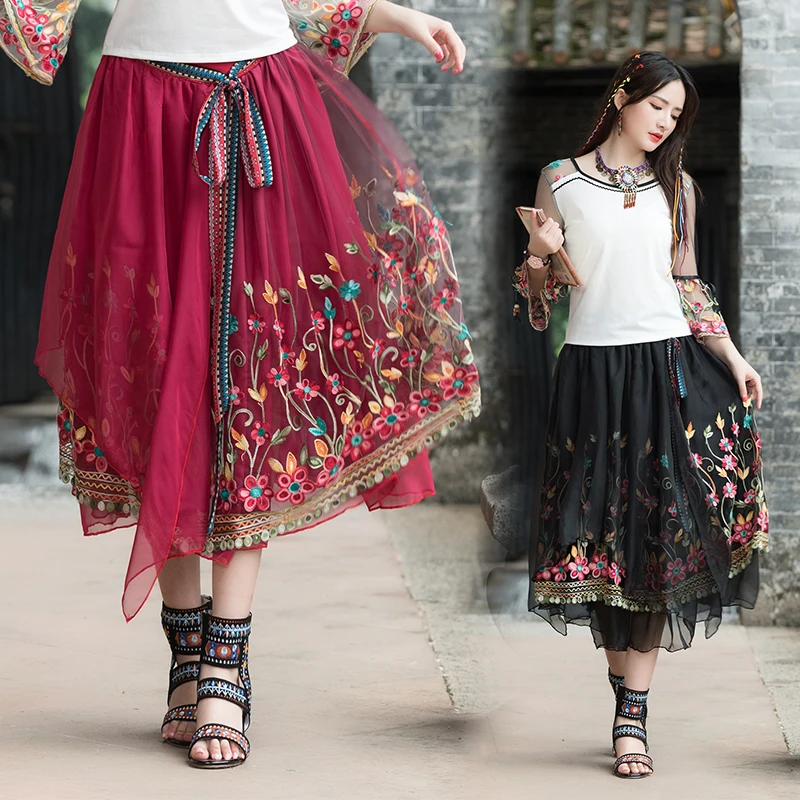 Летние Элегантные женские юбки Saia Longa Faldas Largas макси Jupe Femme Ropa Mujer винтажные с