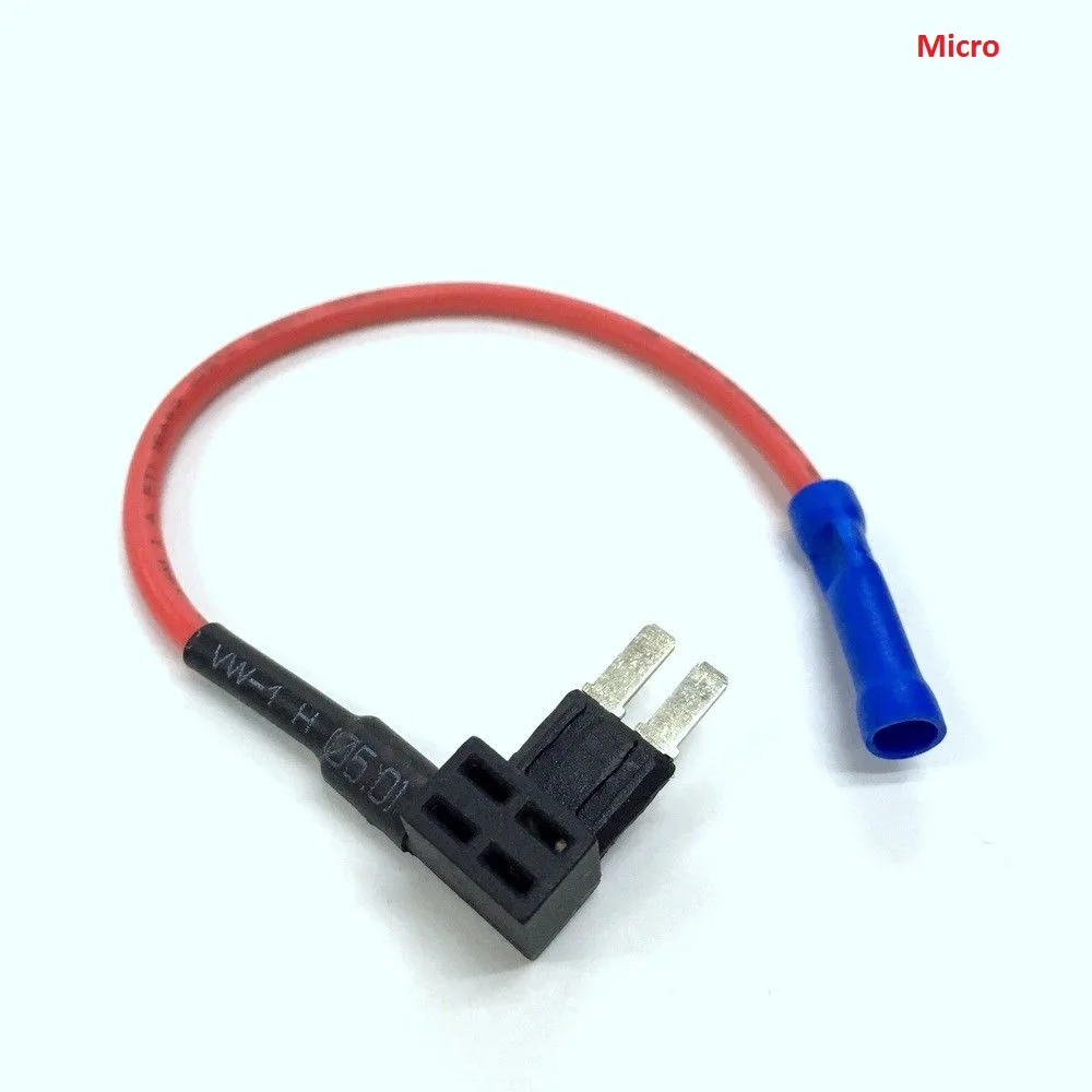 Rockeybright 50-1000 шт. ATO Mini/Standard/Small/Micro Blade держатель предохранителя 12 В свинья Задняя