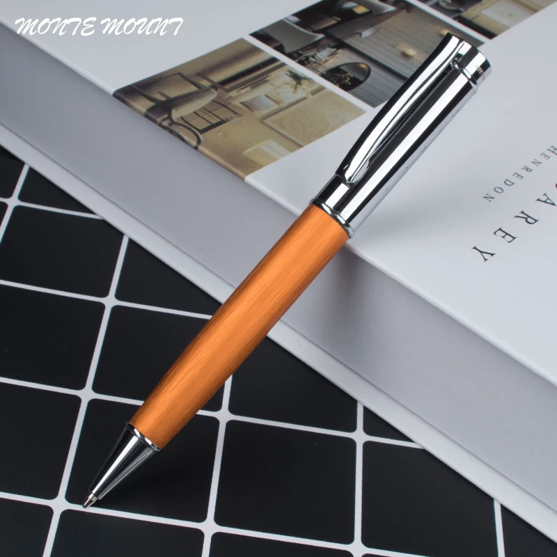 

Luxury high quality wood Pen Business office Medium Nib Ballpoint pen New