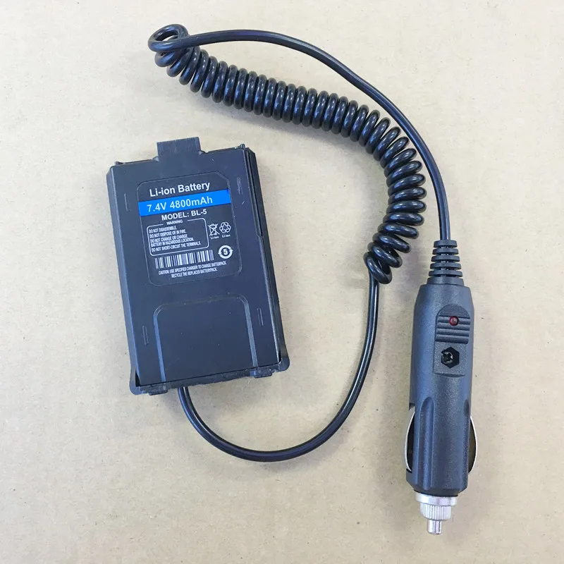 Автомобильное зарядное устройство для baofeng bf uv5r uv5rb uv5re walkie talkie вход DC12v|talkie