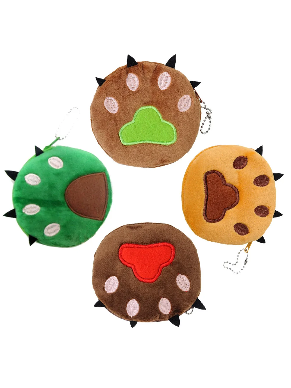 Top 2015 Girls Cute Lovely Soft Short Plush Bear Paws Pattern Case Bag Coin Purse Wallet Pouch|pouch phone|pouch waterproofpouch filling |