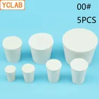 YCLAB 5 шт. 00 # резиновая пробка белая для стеклянной колбы верхний диаметр 15 мм * нижний диаметр 11 мм лабораторное химическое оборудование