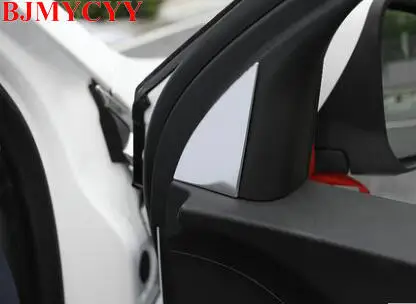 BJMYCYY 2 шт./компл. автомобиль перед a-pillar треугольник из нержавеющей стали