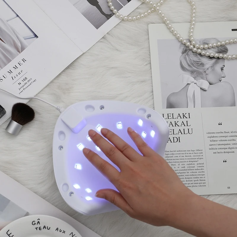 36W UV Lamp LED Nail Dryer For All Gels Polish Sun Light Manicure Auto Sensing Timer Smart LCD Display | Красота и здоровье