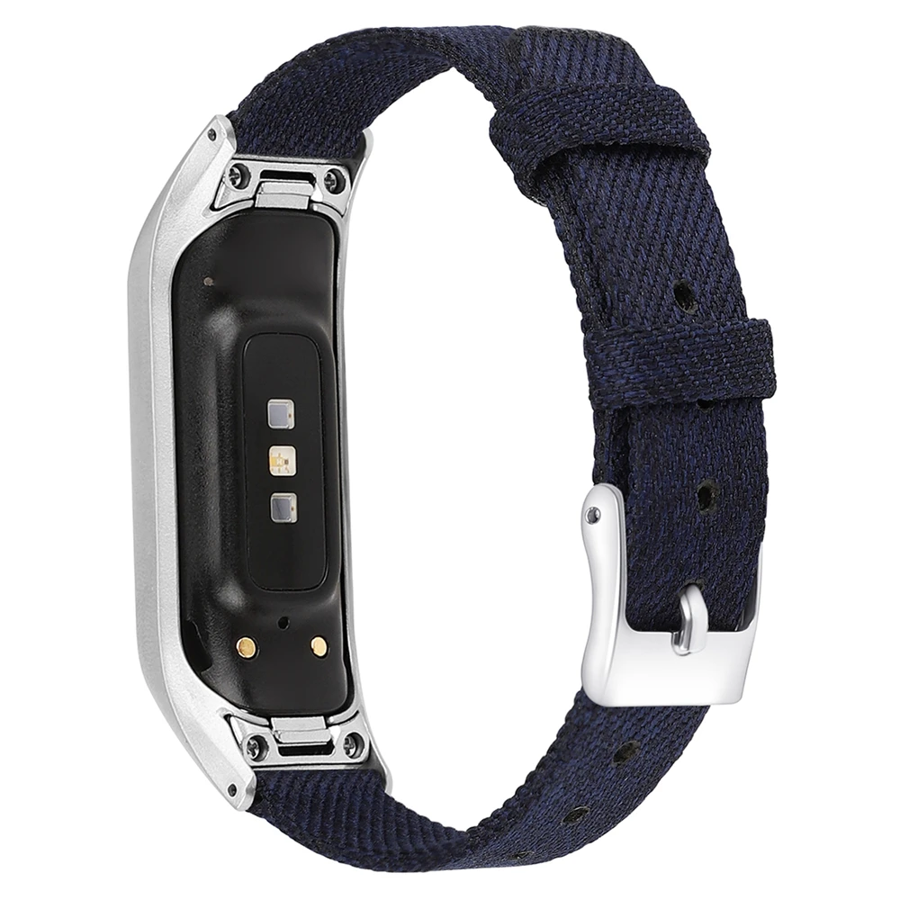 Сменный Браслет ремешок для samsung Galaxy Fit-e смарт-браслет холщовый ремешок для часов браслет из нержавеющей стали с пряжкой спортивные ремешки