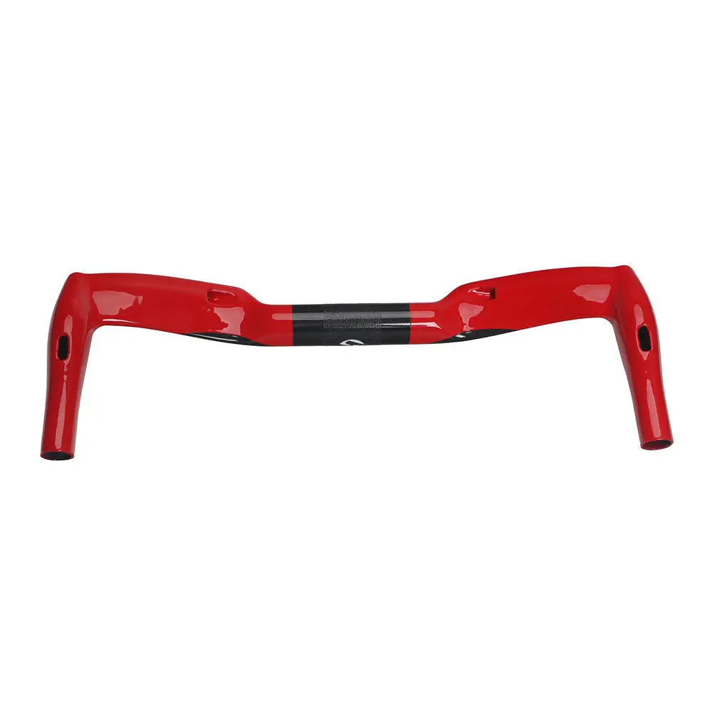 

TOSEEK UN Full Carbon Fiber Handlebar Rest Handlebar Road Bike Racing Bent Bar 31.8mm*400/420/440mm Ultra Light Red/White
