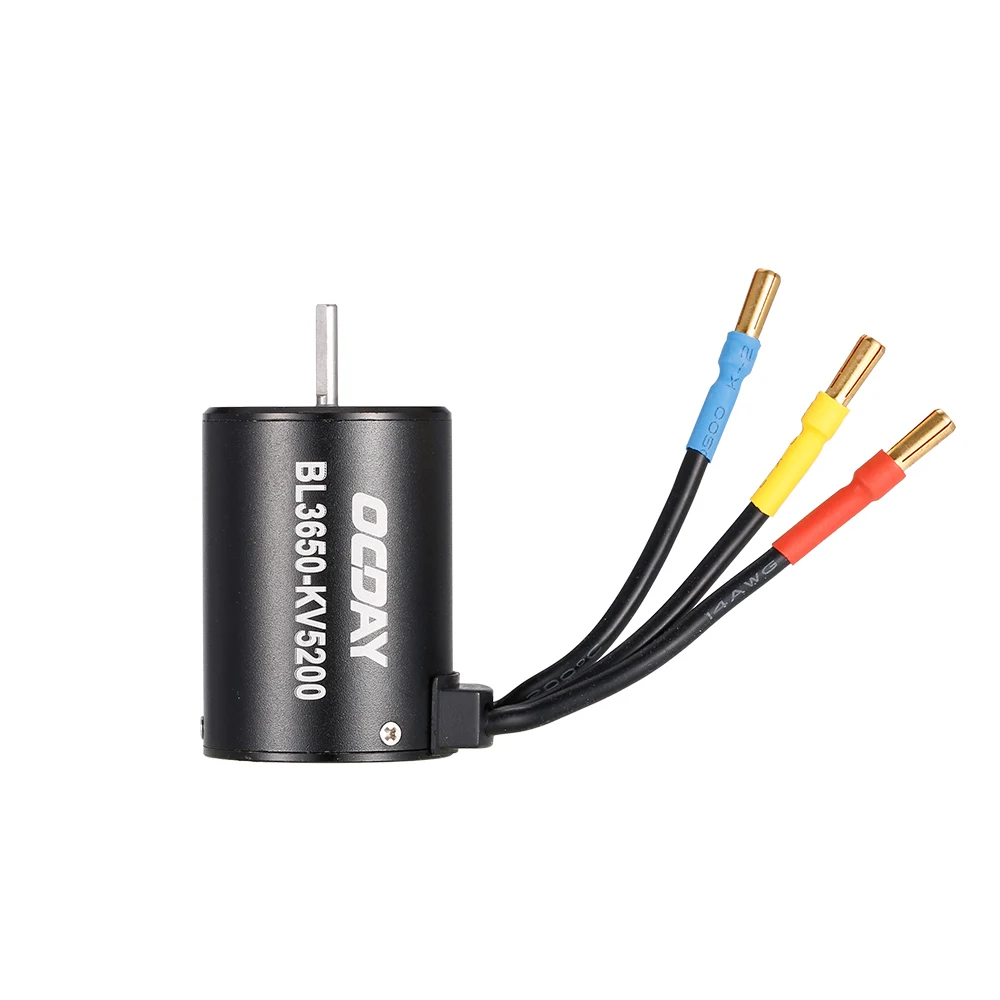 3650 5200KV 3900KV Brushless Sensorless Motor with 60A Waterproof ESC for RC Car 1:10 Truck Model SUV Crawler DIY Part | Игрушки и хобби