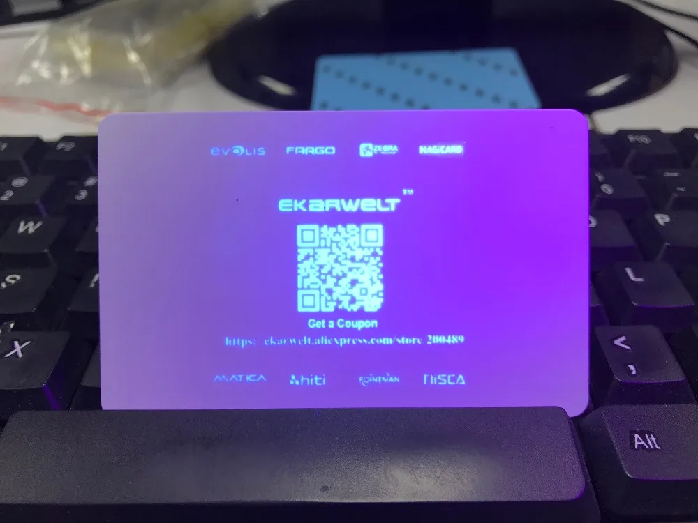 Зебра синяя УФ невидимая лента 1000 принты для zebra Javelin P310 P330i P430i J310 J330i J420i карточные принтеры