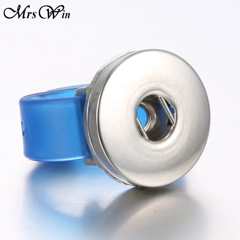 10pcs/lot Wholesale 18mm Snap Ring Adjustable Snap Leather Rings fit 18mm snap Jewelry Buttons Watches Ring images - 6