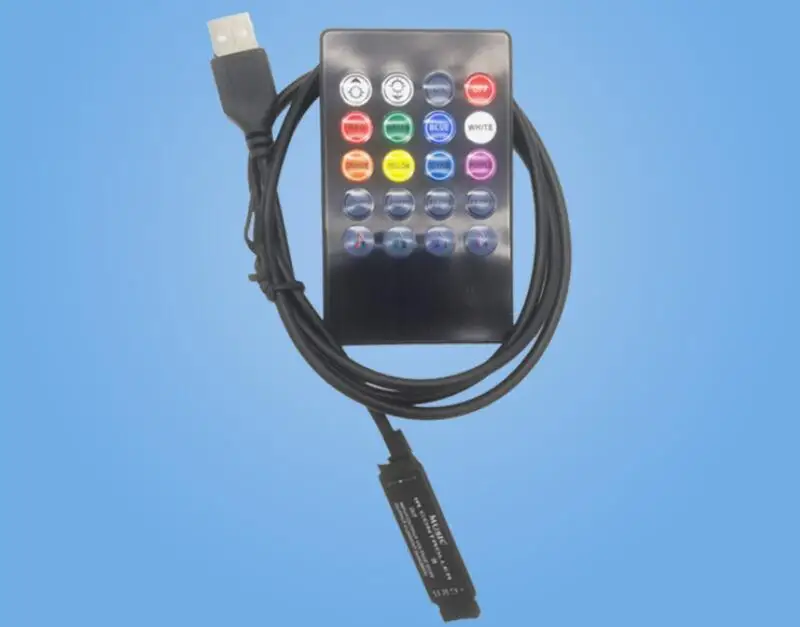DC12 24V /DC5V 20key музыкальный контроллер ножной светильник MINI USB 5V цветной