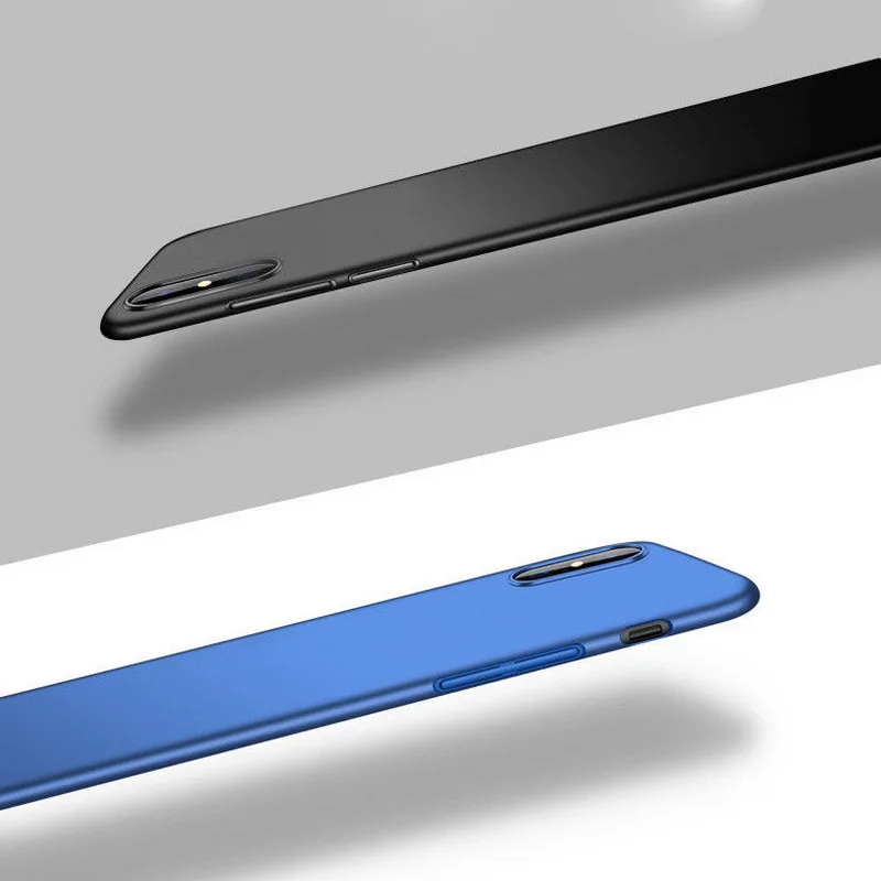 Ультратонкий Жесткий Противоскользящий чехол для телефона iPhone X XR XS Max 7 8 Plus SE 2020 11