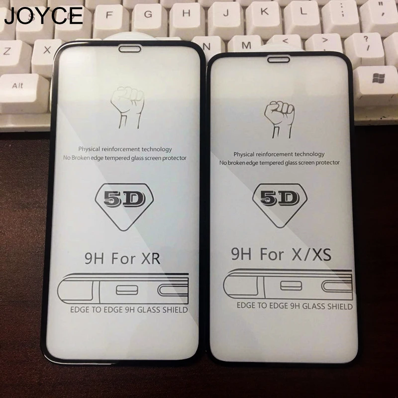 Защитная пленка JOYCE 5D для iPhone 6 7 8 XR X MAX бесплатная доставка|Защитные стёкла и
