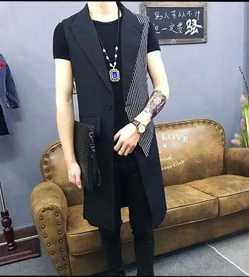 M ~ 5XL новая мужская одежда размера плюс в Корейском стиле Модные тенденции для