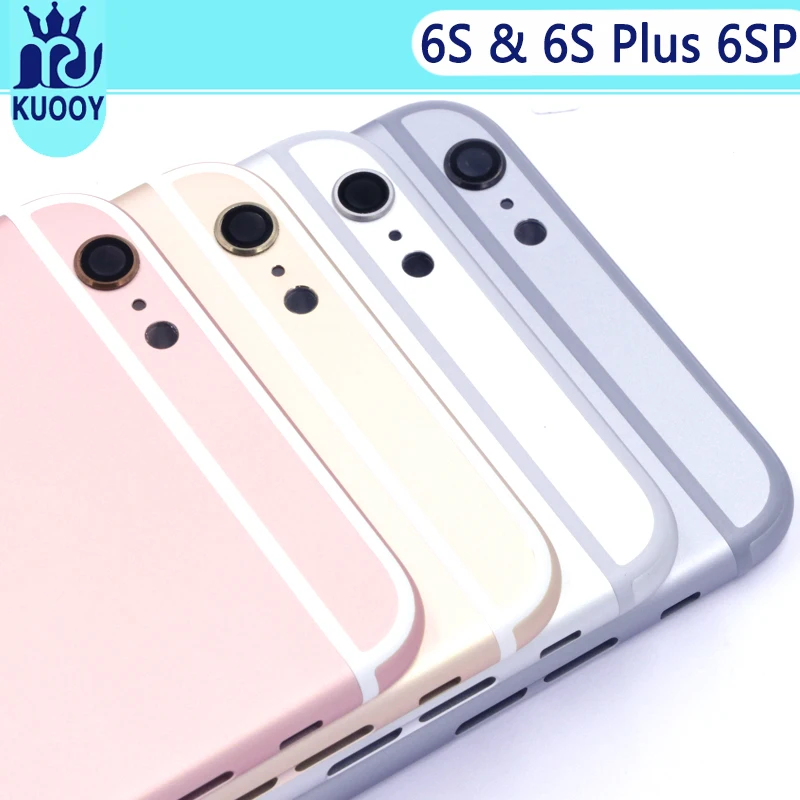 10 шт. полный корпус для iPhone 6 S 6plus 6SP крышка батареи задняя дверь промежуточный
