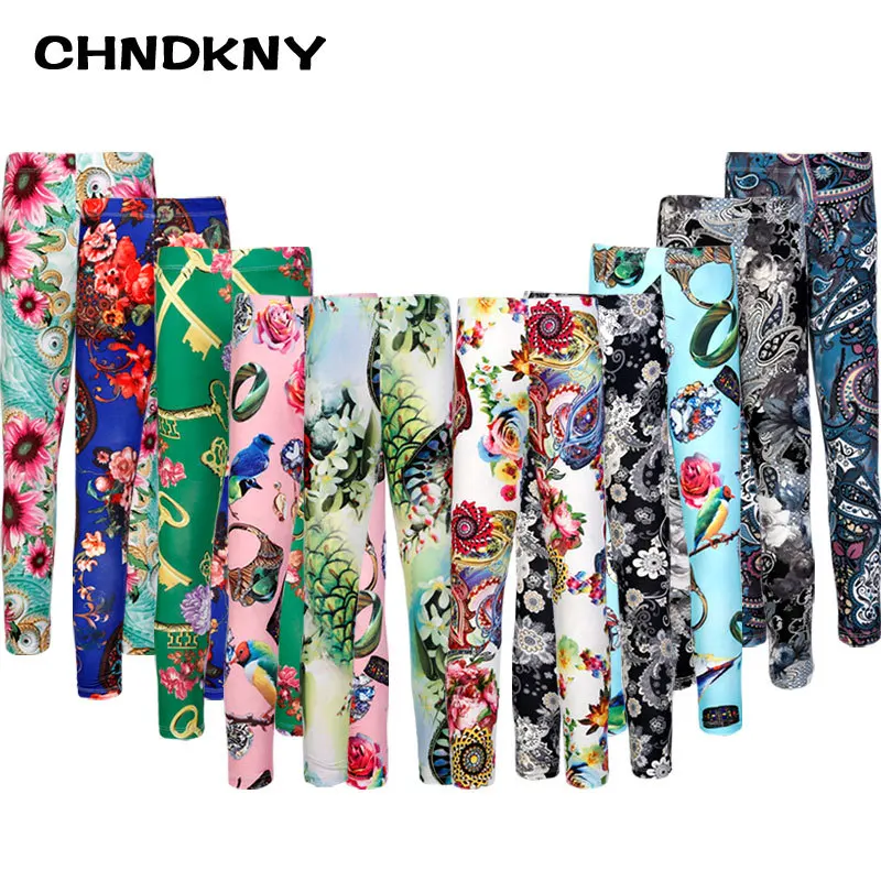 Леггинсы для девочек на весну осень детские леггинсы с принтом детское